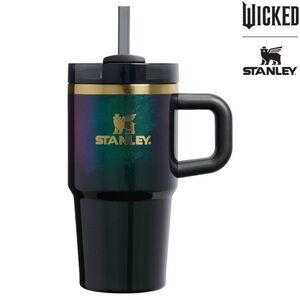 Stanley Iridescent Green to Purple Travel Mug with Gold Accents